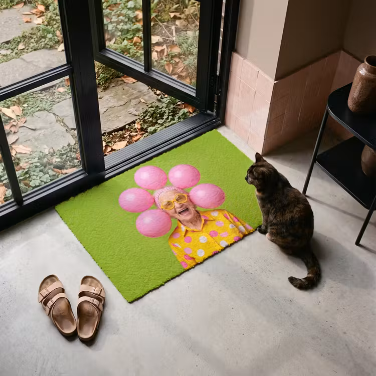 Deurmat - Mens - Ballonnen - Feest - Kleurrijk - Roze — 2