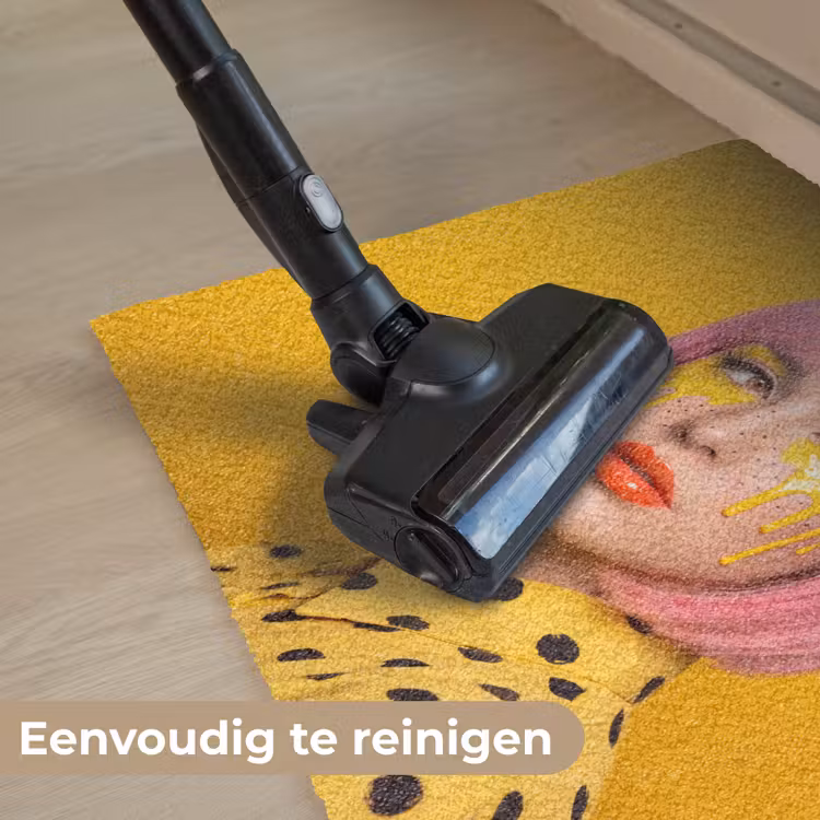 Deurmat - Vrouw - Portret - Abstract - Kleurrijk - Geel — 9