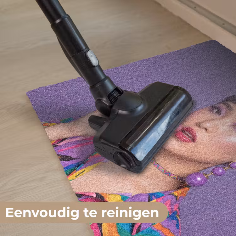 Deurmat - Vrouw - Portret - Make-up - Paars - Levendig — 9
