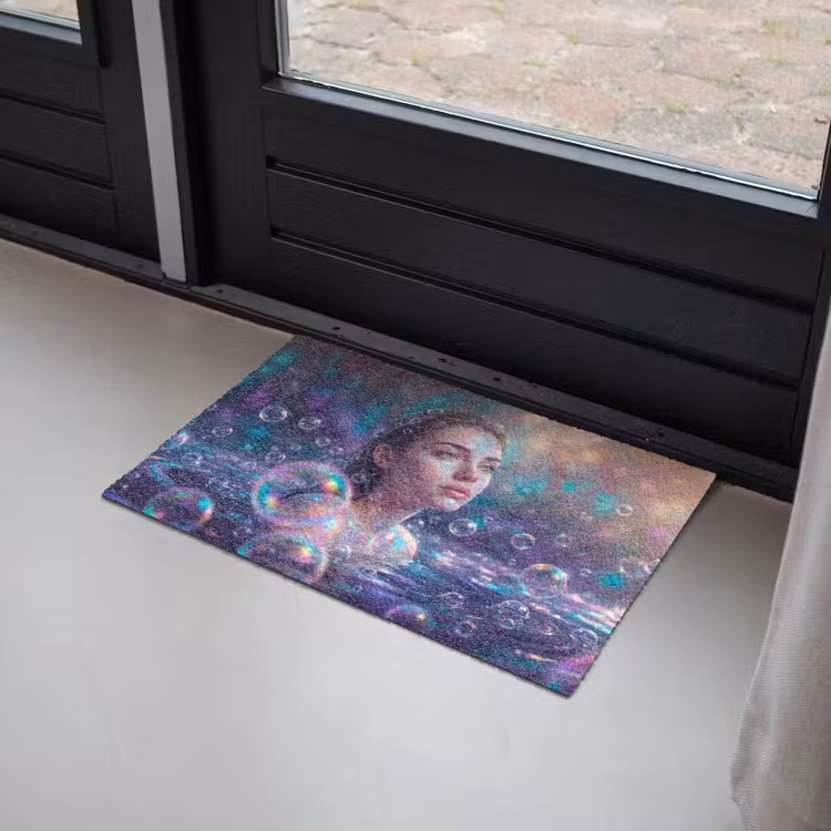 Deurmat - Vrouw - Water - Portret - Kleurrijk - Modern — 2