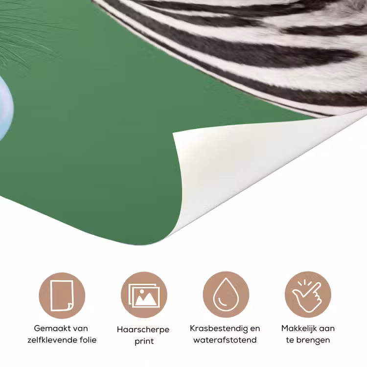 Deursticker - Dier - Bril - Bel - Modern - Groen — 3