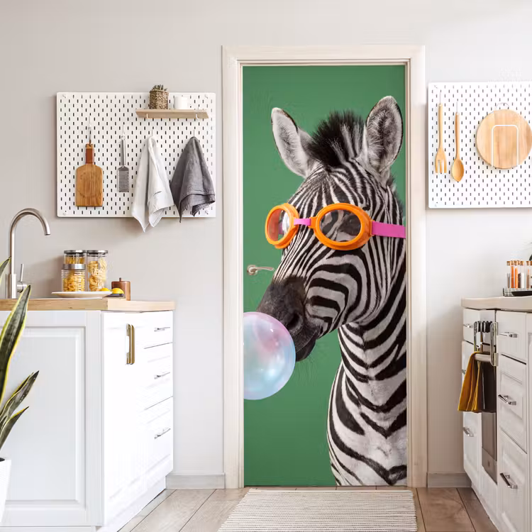 Deursticker - Dier - Bril - Bel - Modern - Groen — 7