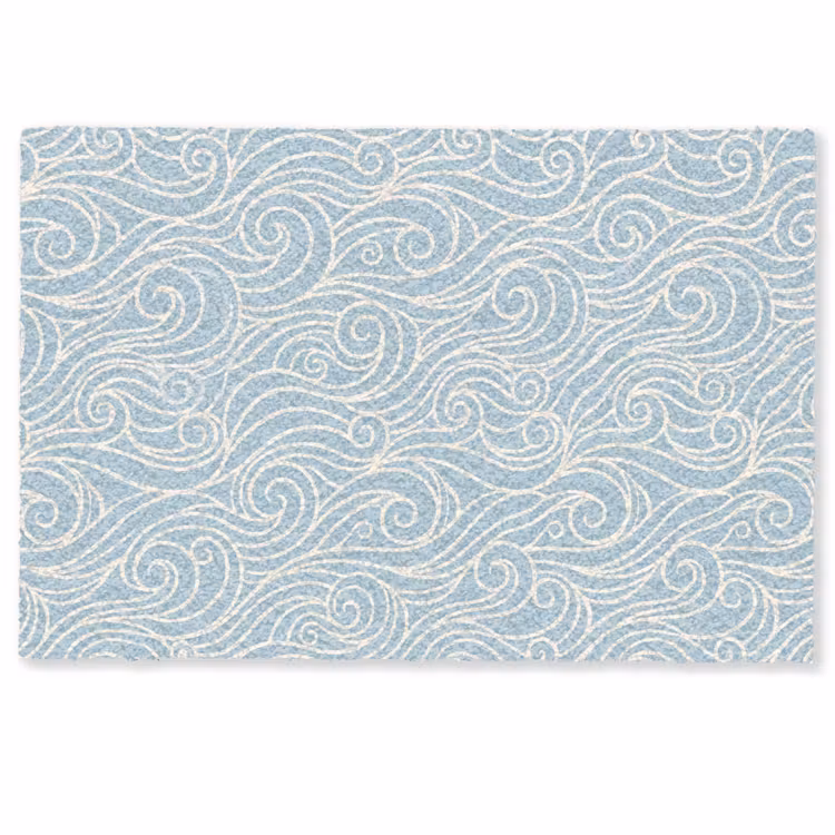 Deurmat - Golf - Abstract - Natuur - Modern - Blauw — 1