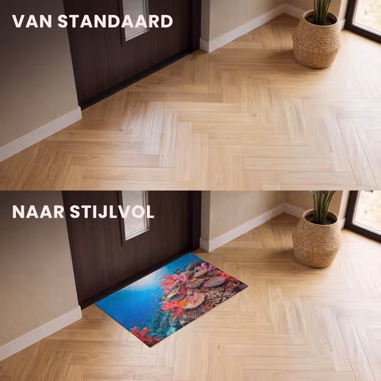 Deurmat - Koraalrif - Vissen - Onderwater - Tropisch - Rood — 3