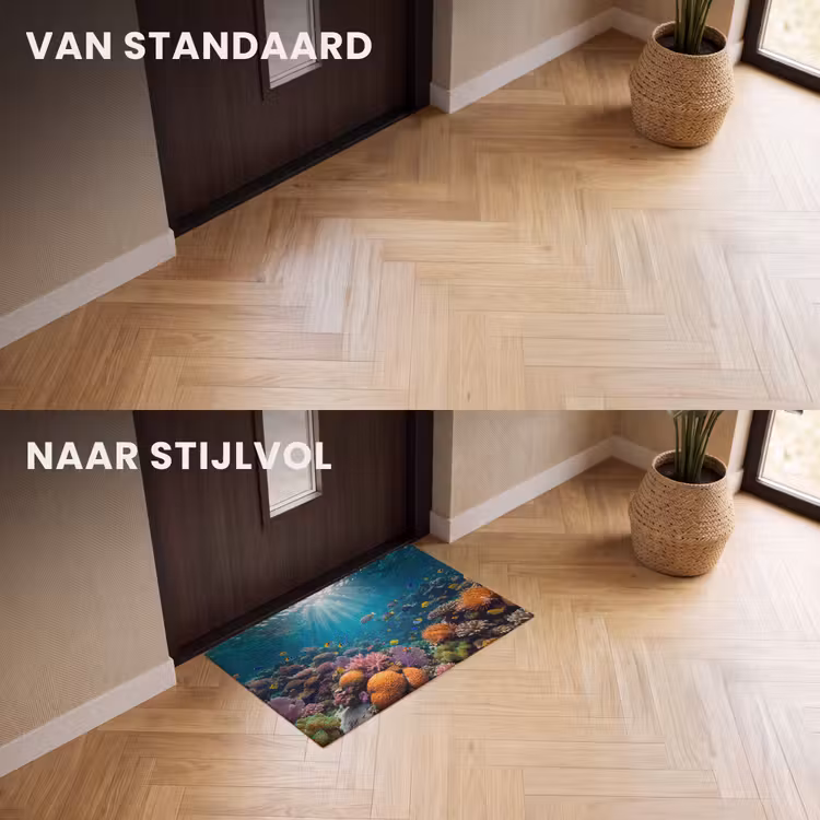 Deurmat - Vis - Koraal - Oceaan - Natuur - Kleurrijk — 3