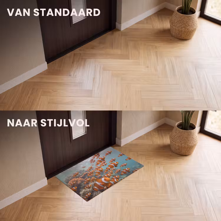 Deurmat - Vis - School - Onderwater - Dieren - Oranje — 3