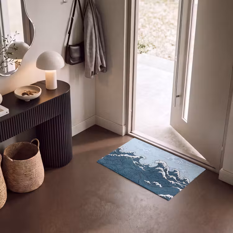 Deurmat - Zee - Golven - Japans - Natuur - Blauw — 8