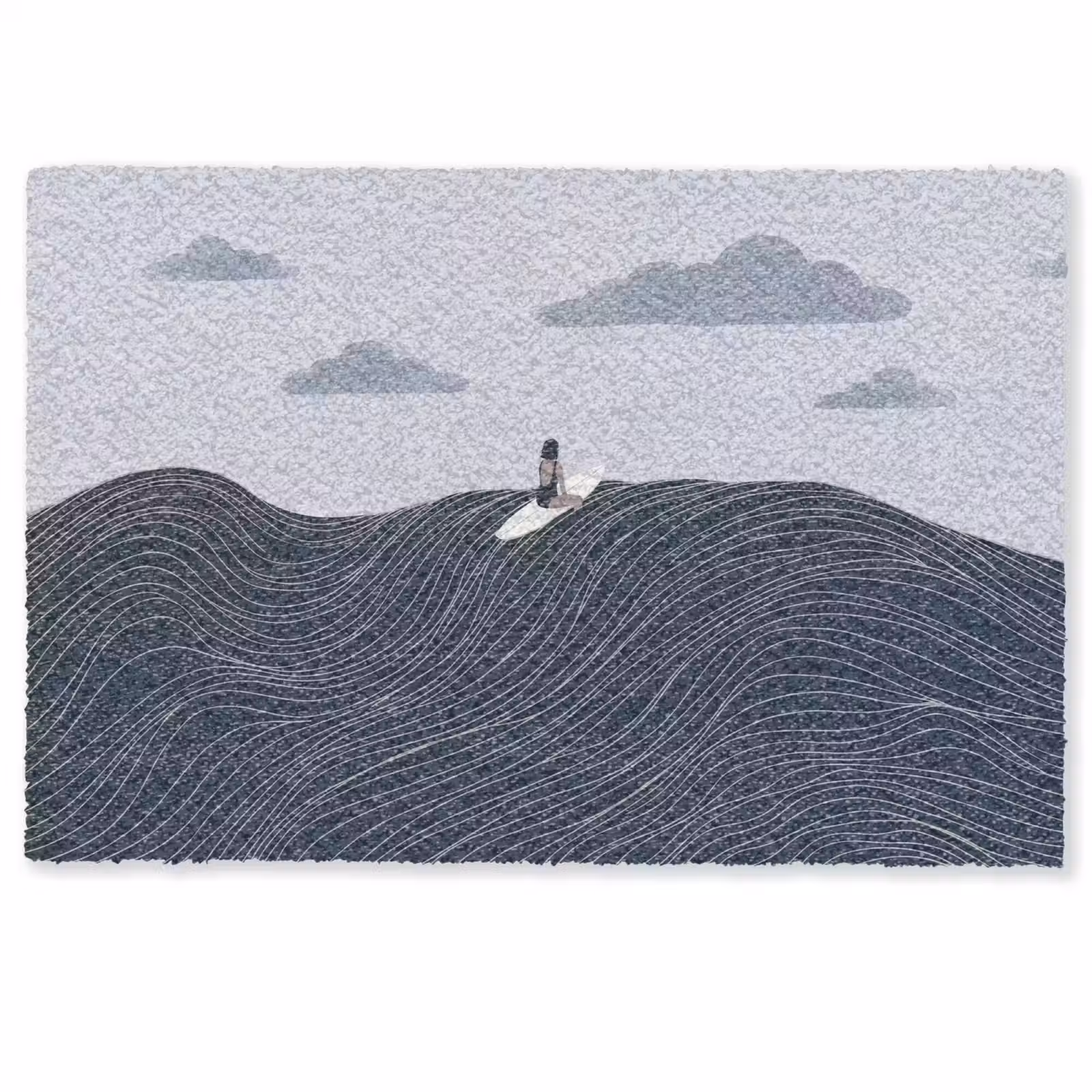 Deurmat - Persoon - Surfen - Oceaan - Natuur - Modern — 1