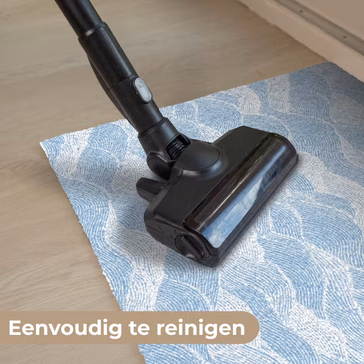 Deurmat - Blauw - Wit - Golven - Getekend — 9