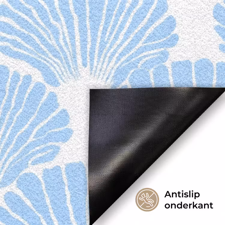 Deurmat - Blauw - Wit - Schelpen - Grafisch - Structuur — 6