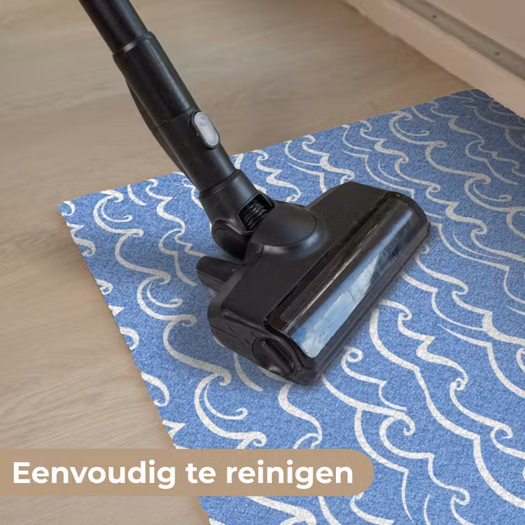 Deurmat - Blauw - Wit - Simpel - Getekend - Golven — 9
