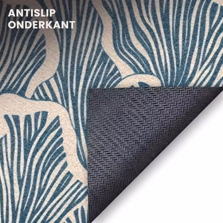 Deurmat - Organisch - Blauw - Crème - Schelpen — 6