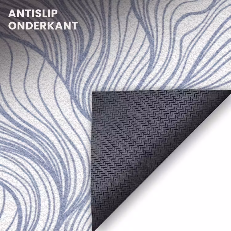 Deurmat - Patroon - Lijnen - Organisch - Abstract - Blauw — 6