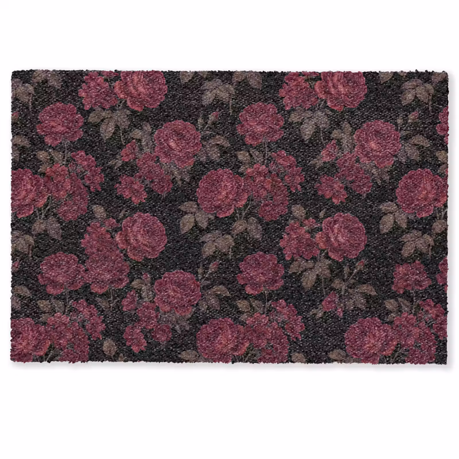 Deurmat - Bloemen - Roos - Patroon - Klassiek - Rood — 1