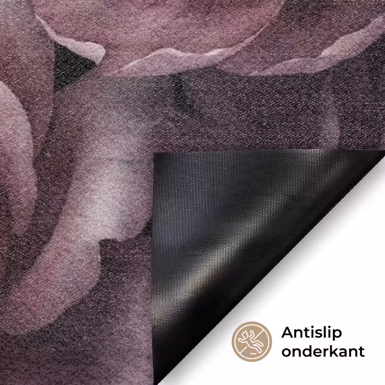 Deurmat - Bloemen - Patroon - Donker - Botanisch - Paars — 6
