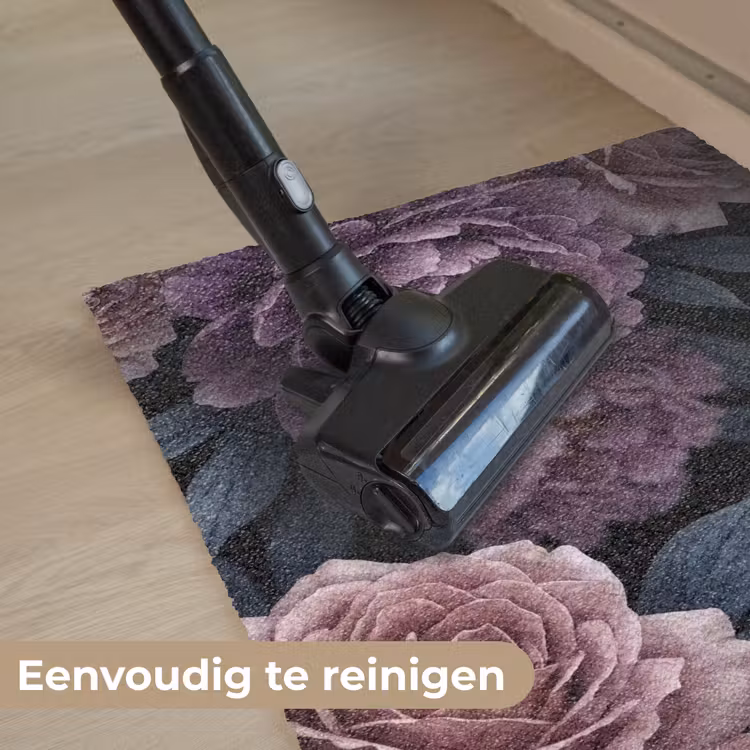 Deurmat - Bloemen - Patroon - Donker - Botanisch - Paars — 9