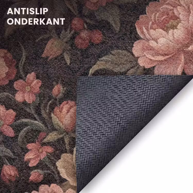Deurmat - Bloemen - Patroon - Natuur - Vintage - Roze — 6