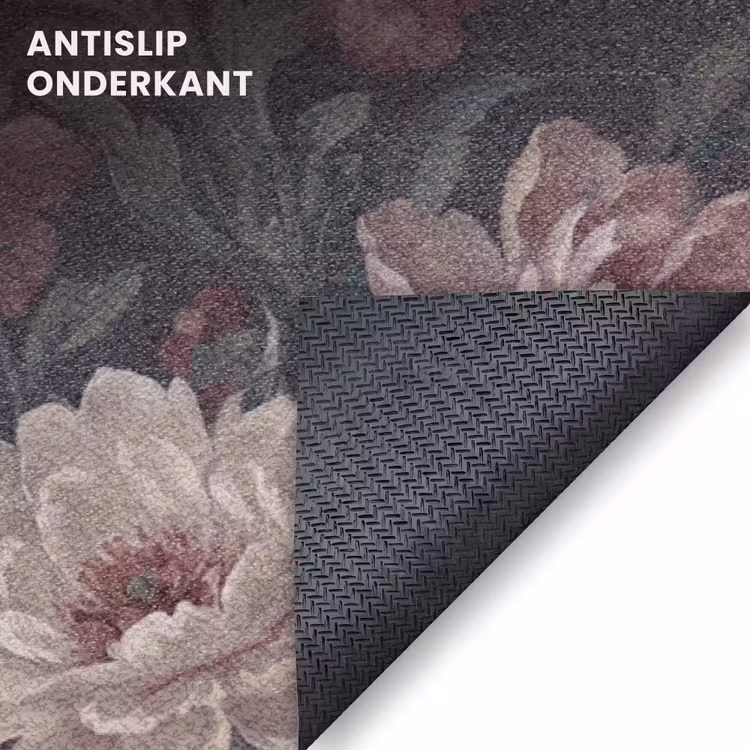 Deurmat - Bloemen - Patroon - Sierlijk - Roze - Donker — 6