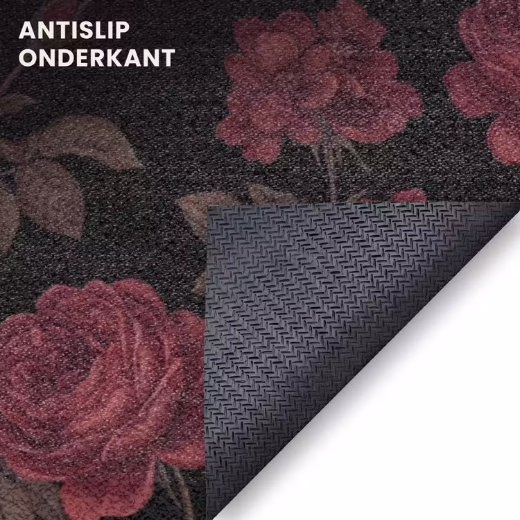 Deurmat - Bloemen - Roos - Patroon - Klassiek - Rood — 6