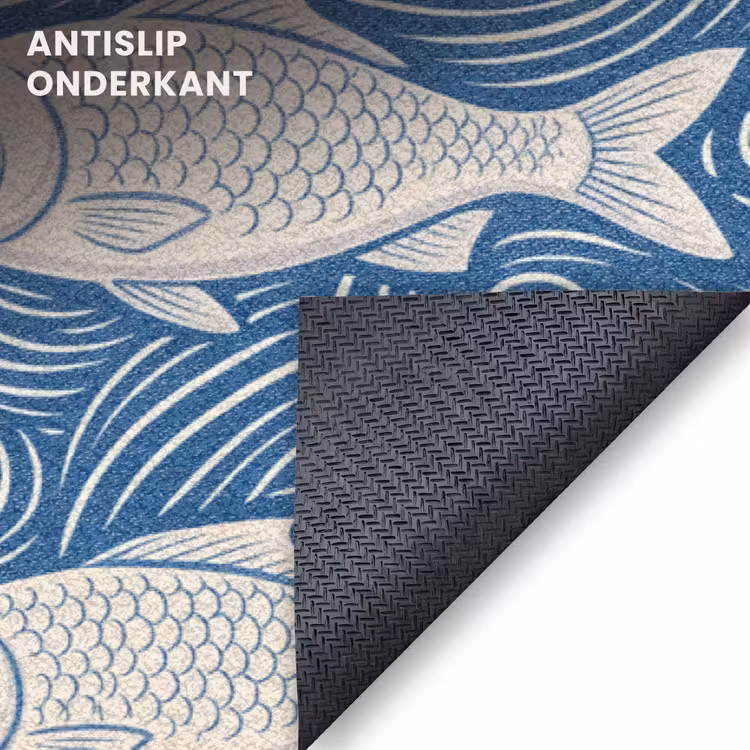 Deurmat - Vis - Water - Patroon - Grafisch - Blauw — 6