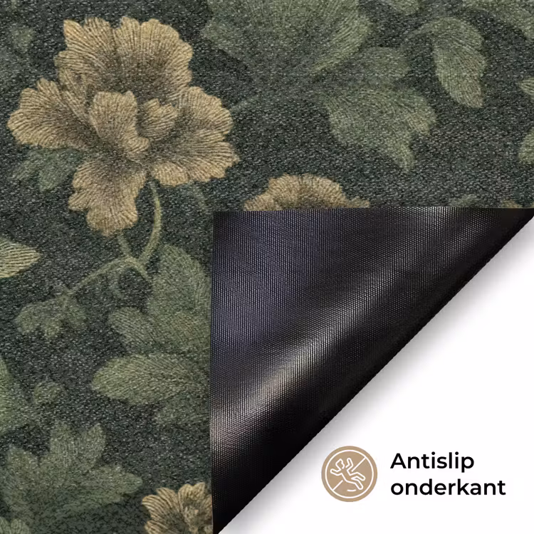 Deurmat - Donker - Groen - Goud - Botanisch — 6