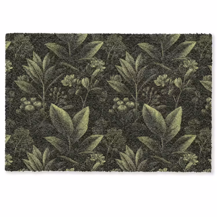 Deurmat - Klassiek - Donker - Botanisch - Planten — 1