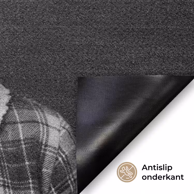 Deurmat - Kind - Vergrootglas - Portret - Zwart-wit — 6
