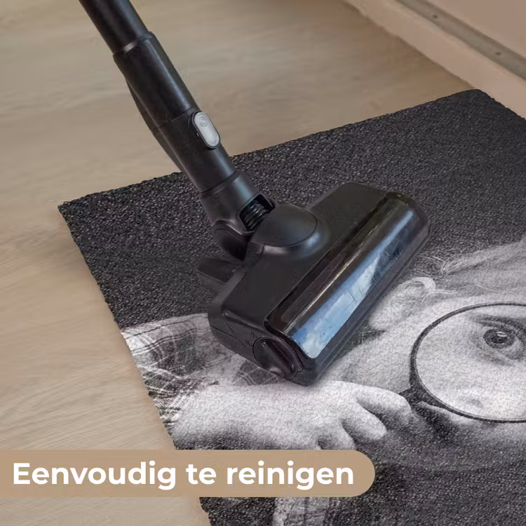 Deurmat - Kind - Vergrootglas - Portret - Zwart-wit — 9