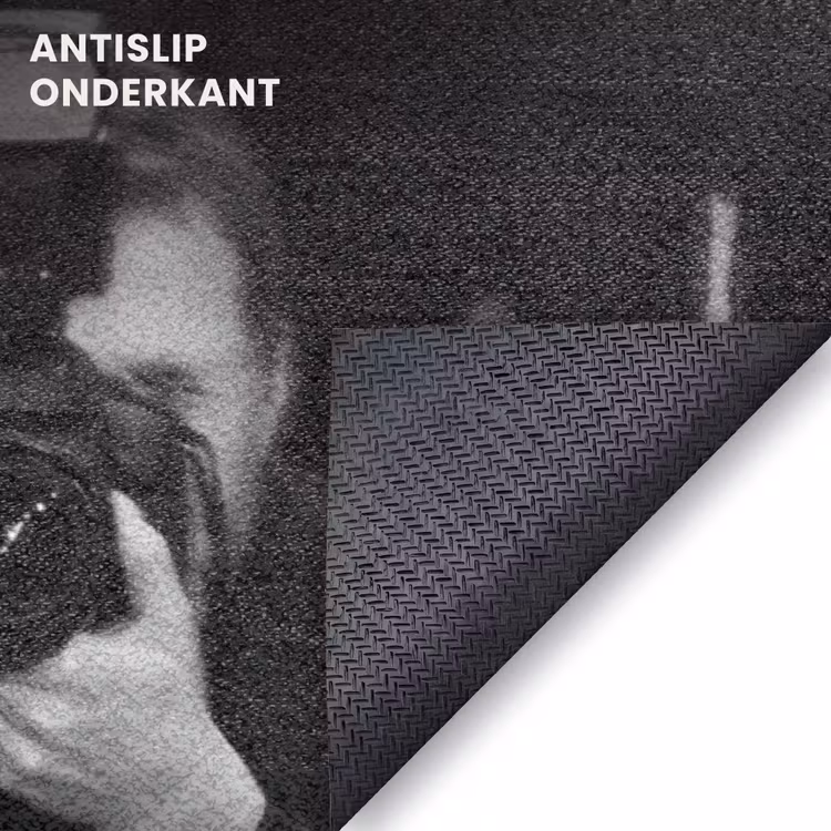Deurmat - Mensen - Camera - Flitslicht - Zwart-wit - Media — 6