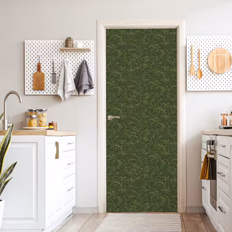 Deursticker - Donker - Groen - Krullend - Botanisch — 7