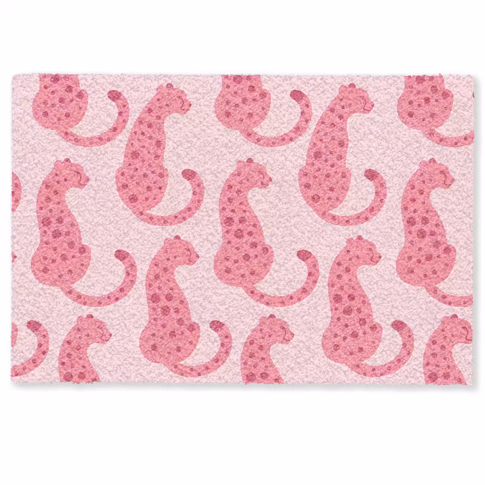 Deurmat - Kat - Gevlekt - Dieren - Patroon - Roze — 1