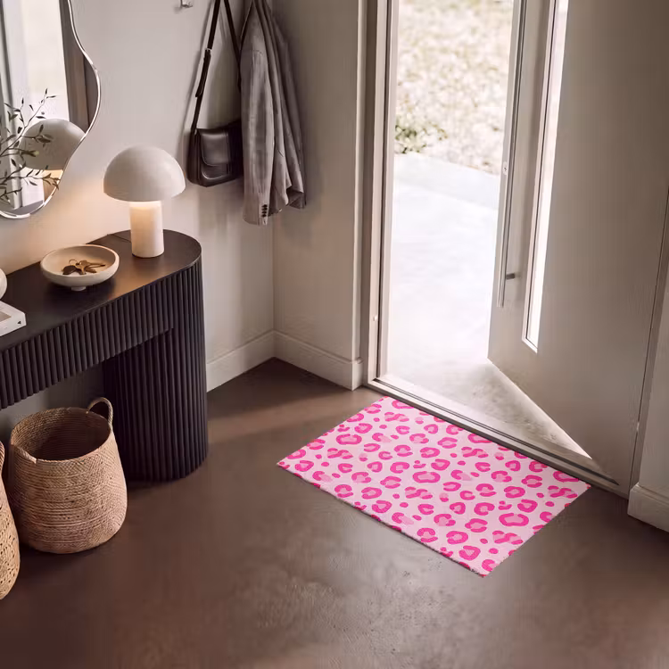 Deurmat - Dierenprint - Patroon - Abstract - Modern - Roze — 8