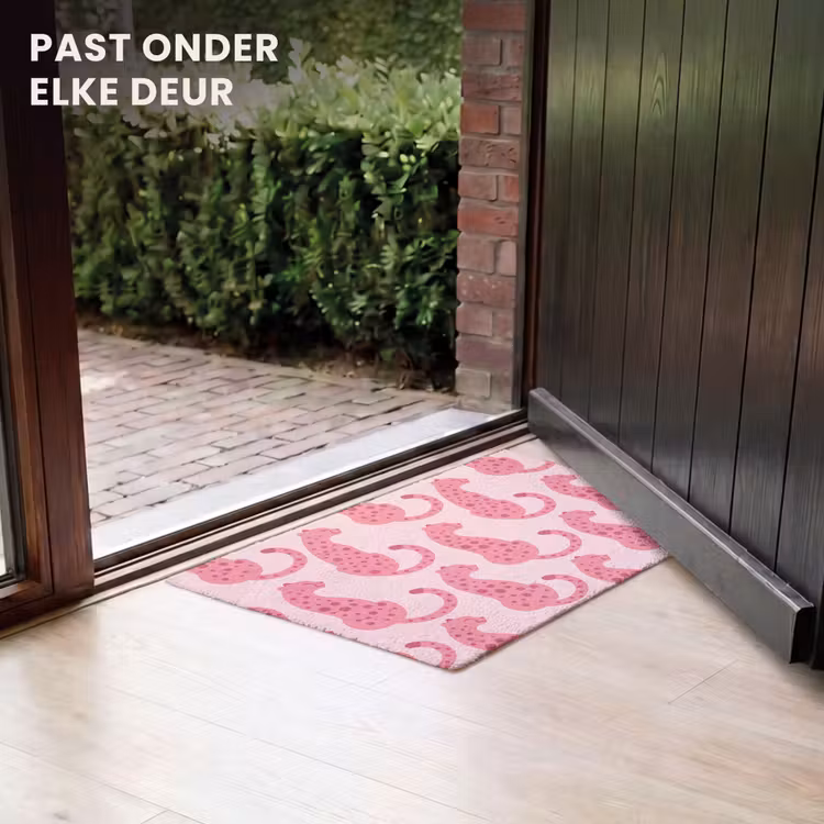 Deurmat - Kat - Gevlekt - Dieren - Patroon - Roze — 7
