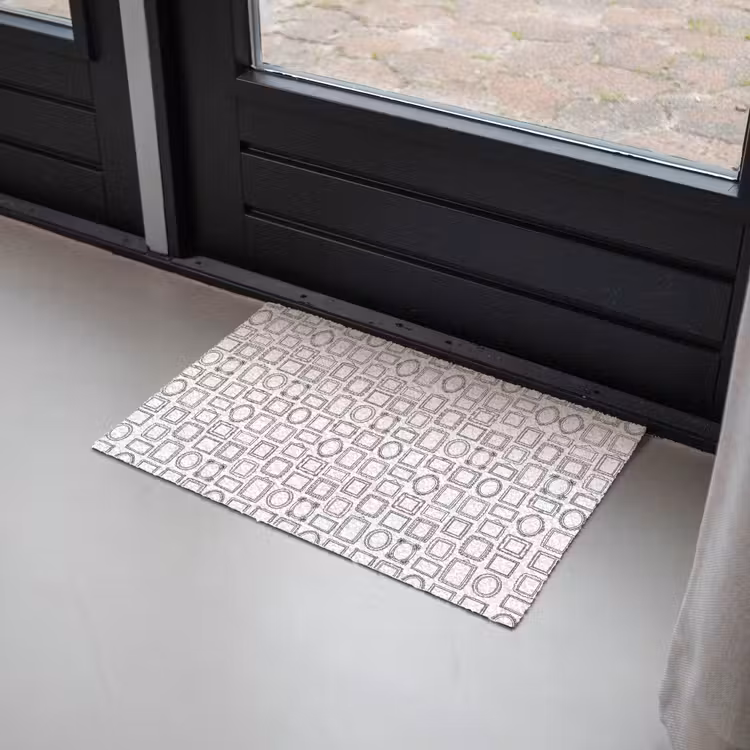 Deurmat - Lijsten - Patroon - Decoratie - Schets - Zwart-wit — 2