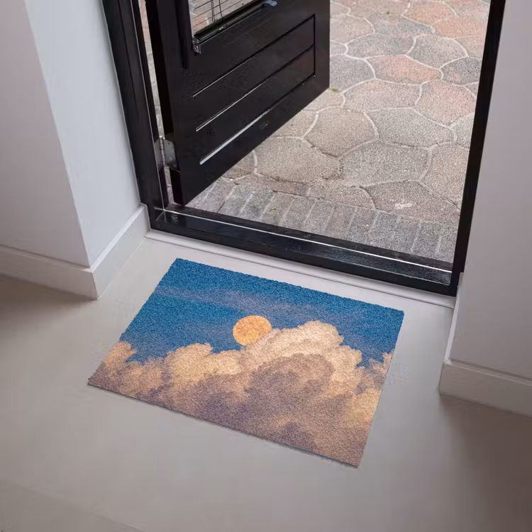 Deurmat - Maan - Wolken - Natuur - Oranje — 4