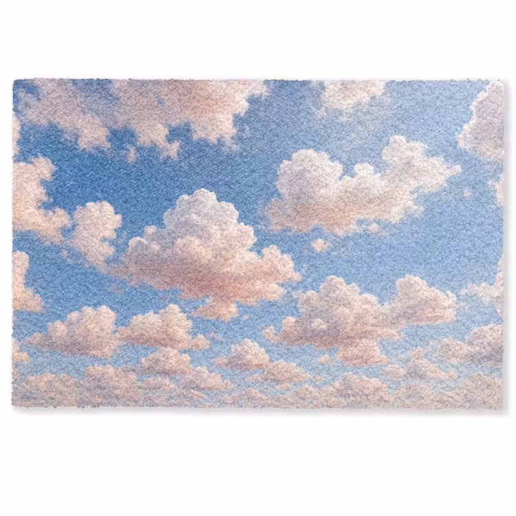 Deurmat - Wolken - Hemel - Natuur - Licht - Blauw — 1