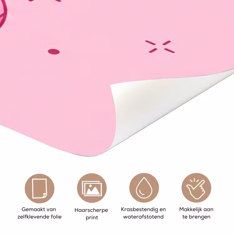 Deursticker - Decoratie - Disco-bal - Feest - Roze — 3