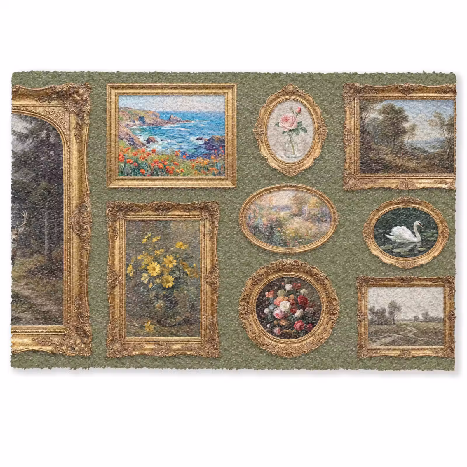 Deurmat - Hert - Bos - Natuur - Klassiek - Dieren — 1