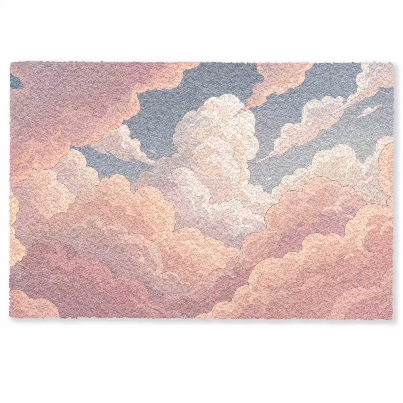 Deurmat - Wolken - Lucht - Natuur - Pastel - Roze — 1