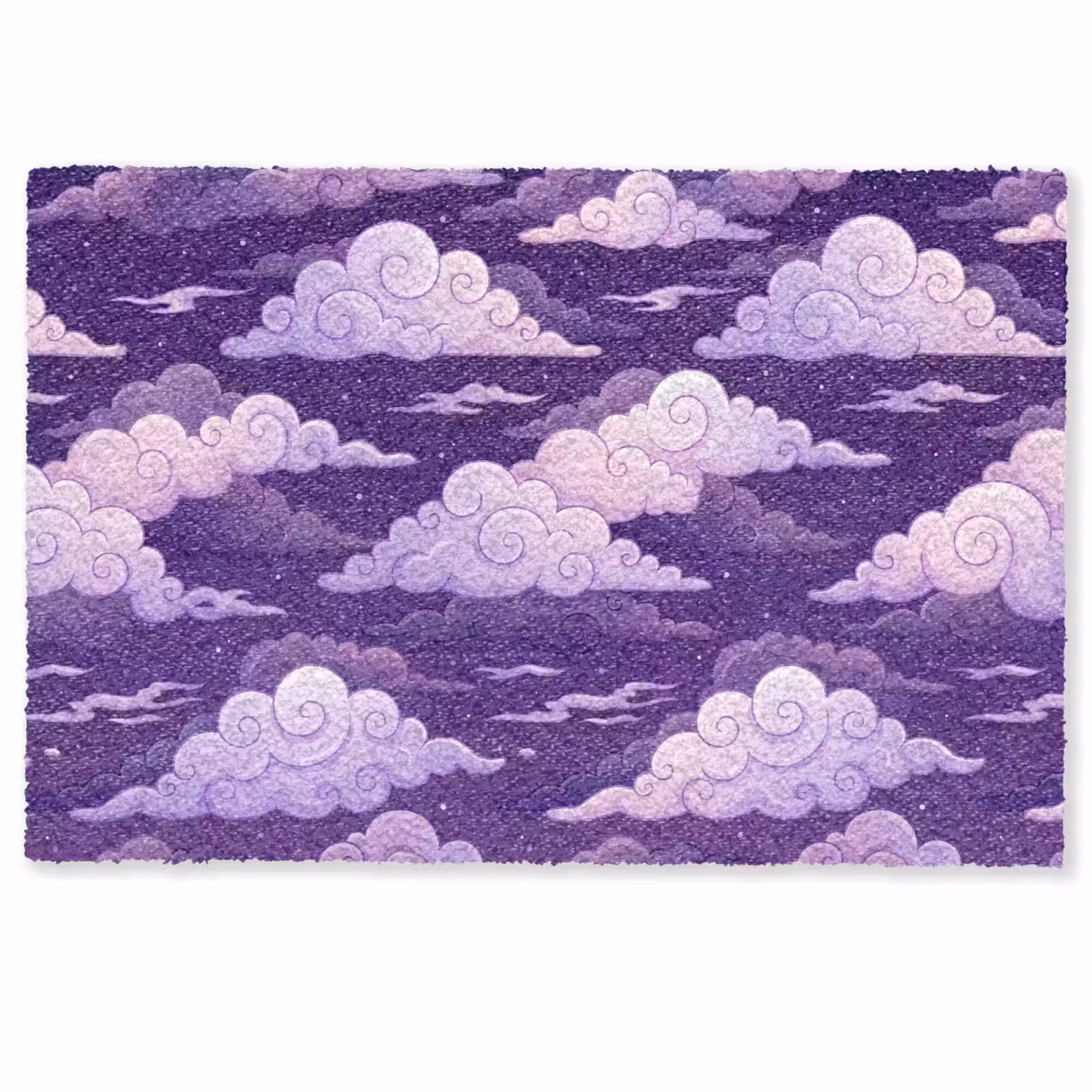 Deurmat - Wolken - Nacht - Natuur - Abstract - Paars — 1