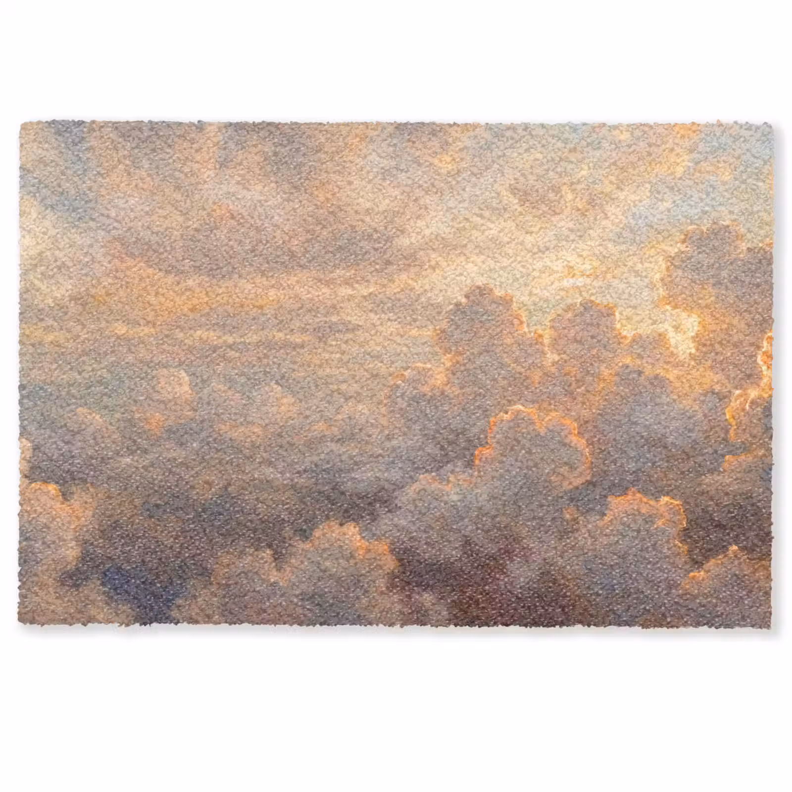Deurmat - Wolken - Zonsondergang - Natuur - Abstract - Goud — 1