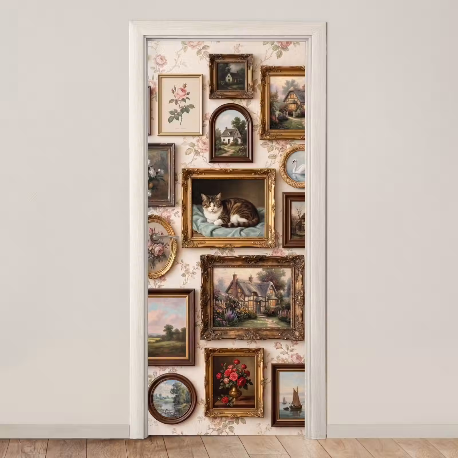Deursticker - Dier - Kat - Portret - Klassiek — 1