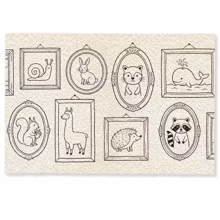 Deurmat - Dieren - Illustratie - Lijsten - Galerij - Speels — 1