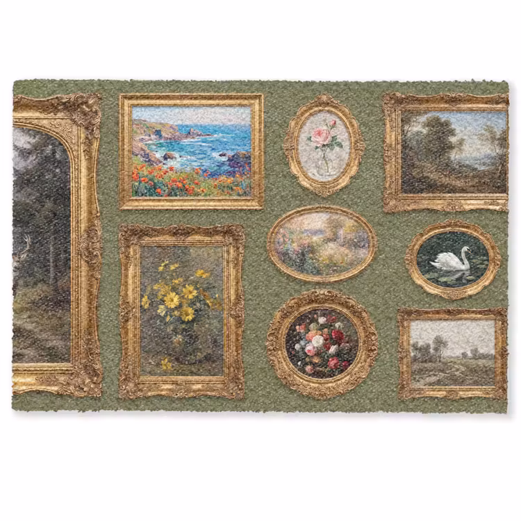 Deurmat - Hert - Bos - Natuur - Klassiek - Dieren — 1