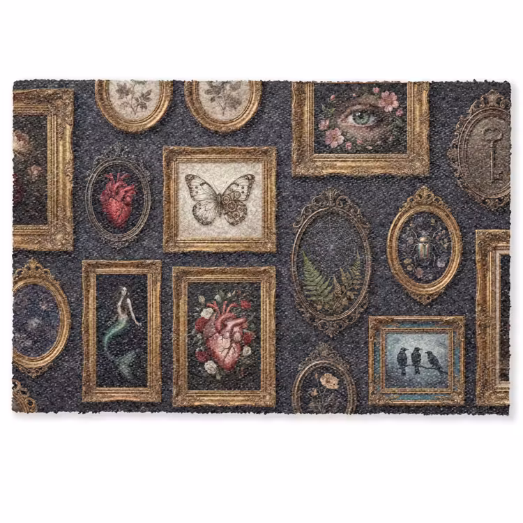 Deurmat - Kunst - Collectie - Vintage - Klassiek - Donker — 1