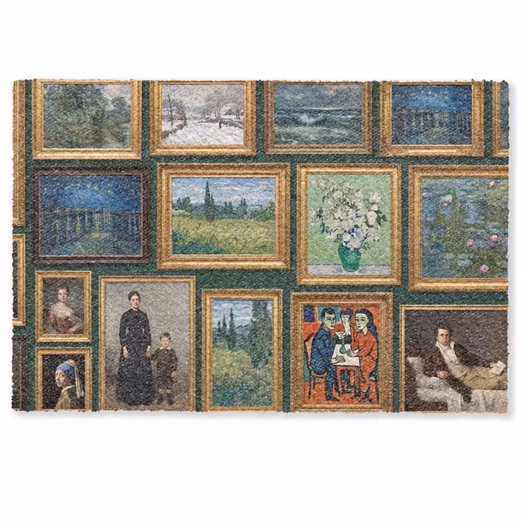 Deurmat - Kunst - Schilderijen - Collectie - Klassiek - Groen — 1