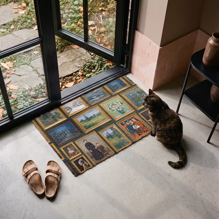 Deurmat - Kunst - Schilderijen - Collectie - Klassiek - Groen — 2