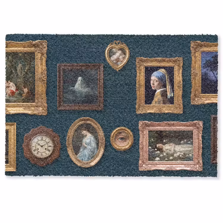 Deurmat - Kunst - Schilderijen - Decoratie - Klassiek - Groen — 1
