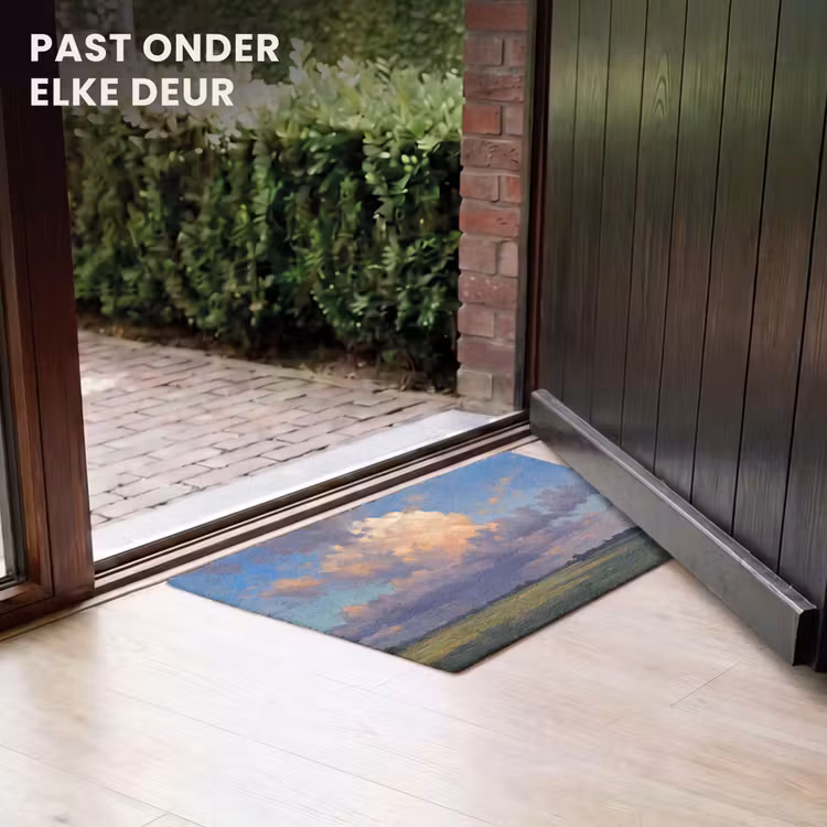 Deurmat - Lucht - Wolken - Landschap - Modern - Oranje — 7