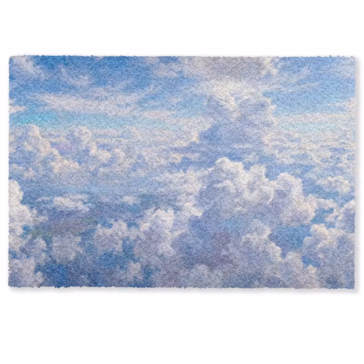 Deurmat - Wolken - Lucht - Natuur - Abstract - Blauw — 1